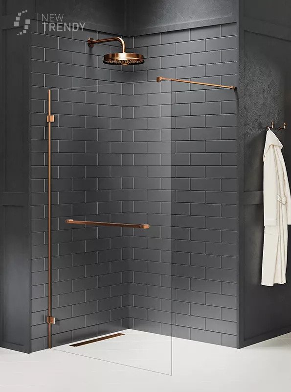 New Trendy Avexa Copper Kabina Walk-in 70x200 Czyste 8mm Active Shield (EXK-3784)